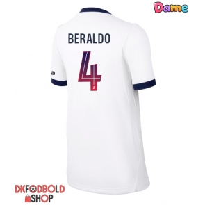 Paris Saint-Germain Lucas Beraldo #4 Udebanetrøje Dame 2026-27 Kort ærmer Paris Saint-Germain Lucas Beraldo #4 Udebanetrøje Dame 2026-27 Kort ærmer